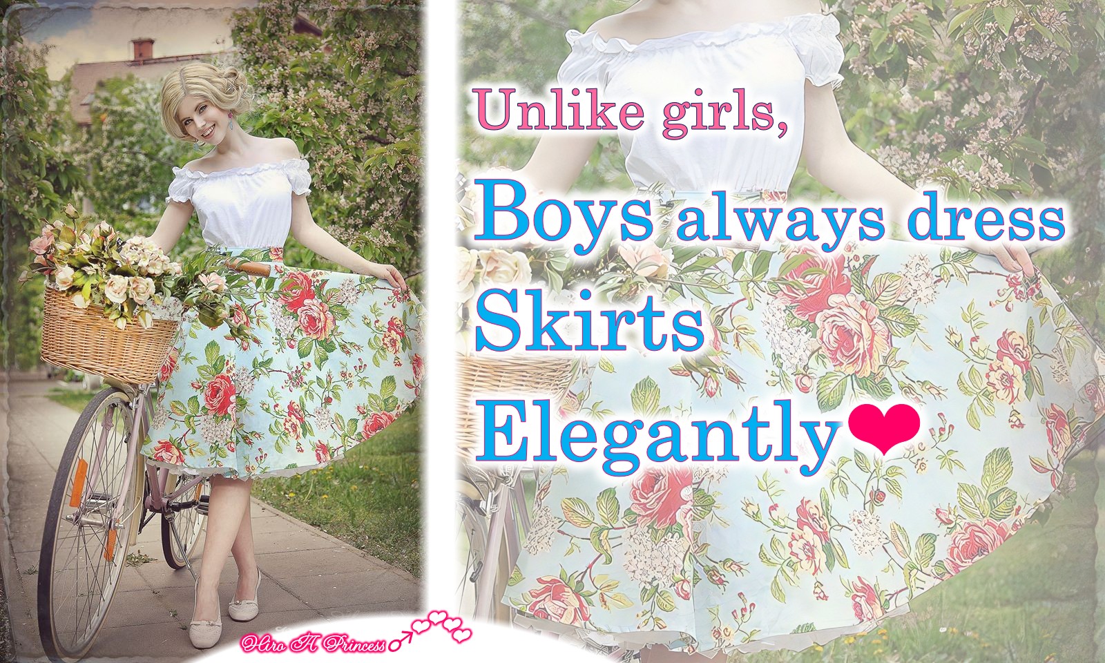 Unlike girls, Boys always dress Skirts Elegantly JE