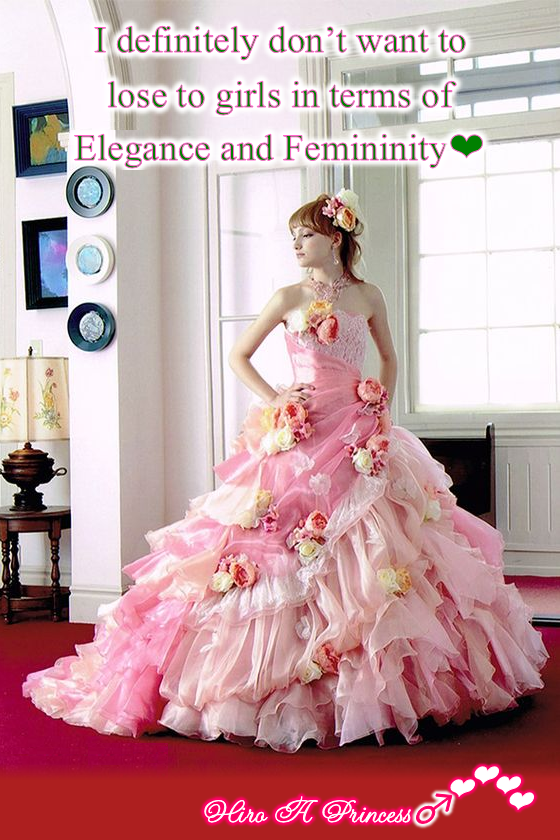 I definitely don’t want to lose to girls in terms of Elegance and Femininity E