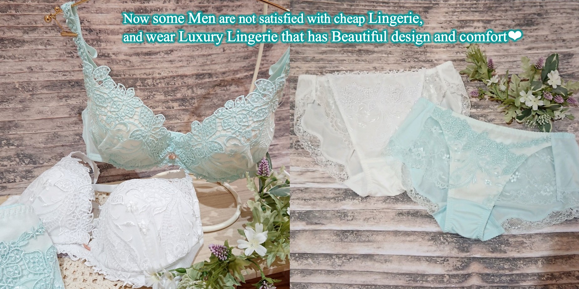 Some Men are not satisfied with cheap Lingerie and wear Luxury Lingerie JE