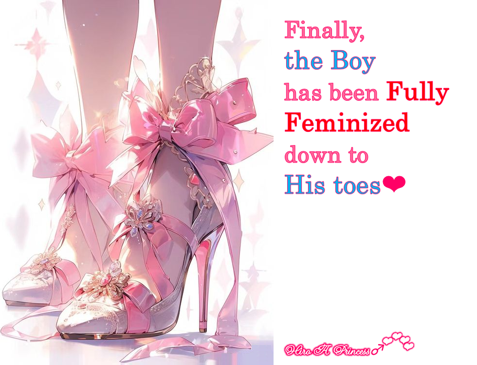 Finally, the Boy has been fully Feminized down to His toes E
