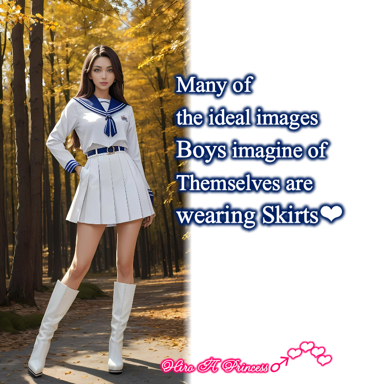 Many of the ideal images Boys imagine of Themselves are wearing Skirts E
